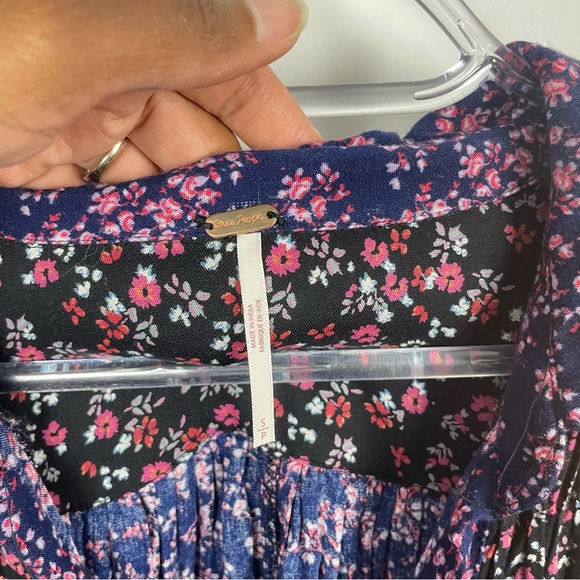 Free People Lost In Your Floral Boho Printed Tunic Dress Size XS - Picture 5 of 11